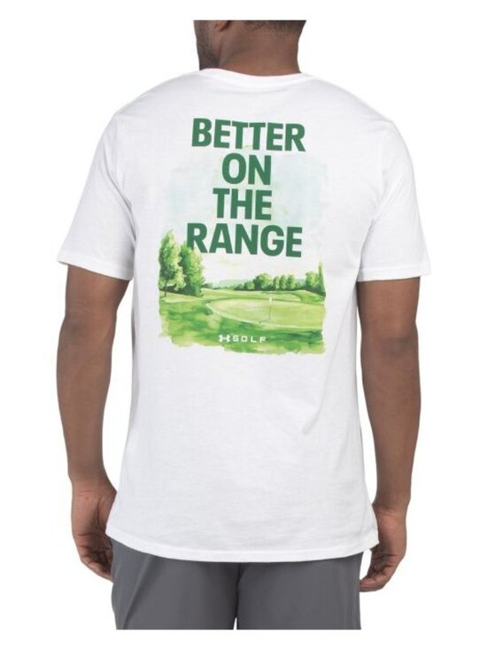Under Armour Other - Under Armour Mens White Golf Better On The Range Short Sleeve Tee Shirt Sz L NEW